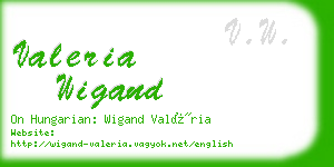 valeria wigand business card